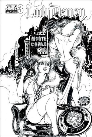 Lady Demon (2014) issue 3-D Joyce Chin 1:10 Black & White Cover