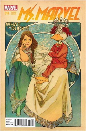 Ms. Marvel (2014)  issue 14-B Jenny Frison What the Duck?! Cover