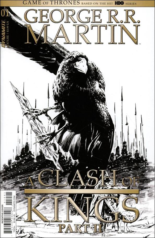 George R. R. Martin's A Clash of Kings (2020) issue 1-I Butch Guice 1:50 Black & White Cover
