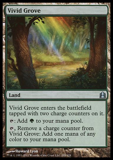 Magic the Gathering: Commander (Base Set) card 295 Vivid Grove
