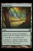 Magic the Gathering: Commander (Base Set) card 295 Vivid Grove