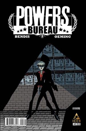 Powers: The Bureau issue 2 White Logo Cover