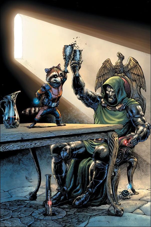 Doctor Doom & Rocket Raccoon issue 1-F Gary Frank Virgin 1:100 Cover