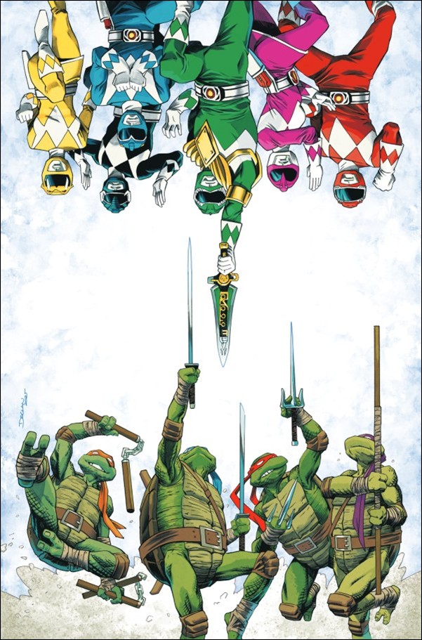 Mighty Morphin Power Rangers / Teenage Mutant Ninja Turtles III issue 1-J Declan Shalvey Virgin 1:50 Cover