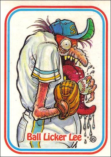 Awsome! All-Stars (Base Set) card 95-B Ball Licker Lee / Puzzle Back