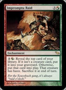 Magic the Gathering: Shadowmoor (Base Set) card 209 Impromptu Raid