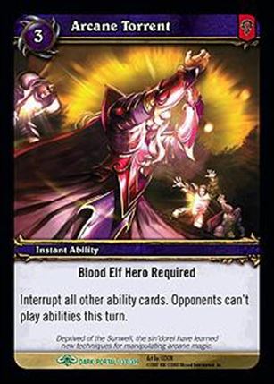World of Warcraft: Through the Dark Portal (Base Set) card 133 Arcane Torrent