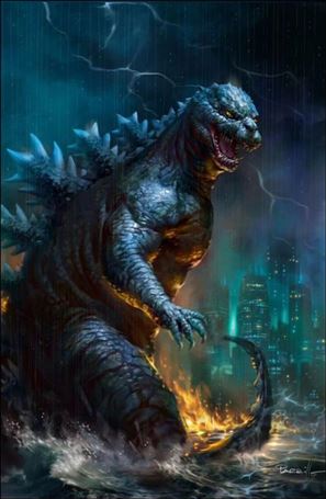 Godzilla: 70th Anniversary issue 1-G Lucio Parrillo Exclusive Virgin Cover 1/1200