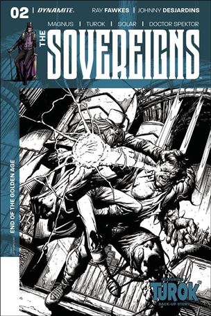 Sovereigns issue 2-F Johnny Desjardins 1:20 Black and White Cover