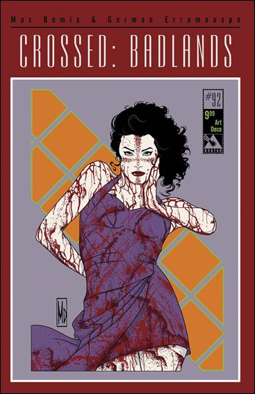 Crossed: Badlands issue 92-F Art Deco Cover