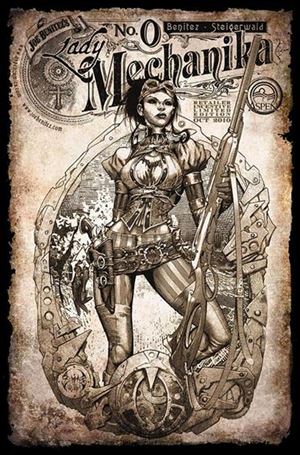 Lady Mechanika issue 0-C Portrait 1:XX Sepia Cover