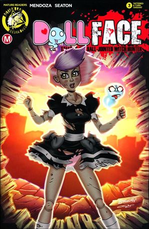 Dollface issue 3-D Mendoza Tattered & Torn Pin-Up Cover