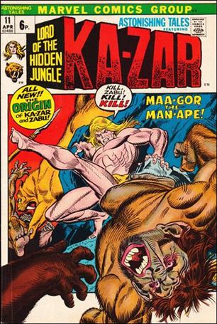 Astonishing Tales (1970) issue 11-B UK Price Cover