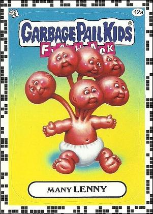 Garbage Pail Kids: Flashback Series 2 (White Border Base Set) card 42a Many Lenny
