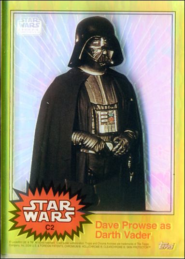 Star Wars Chrome Archives (Clear Chrome Subset) card C2 Dave Prowse as Darth Vader