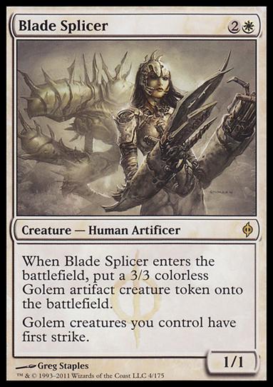 Magic the Gathering: New Phyrexia card 4 Blade Splicer