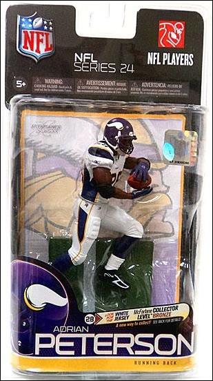NFL (Series 24) figure 1-B Adrian Peterson (Vikings)(White Jersey)
