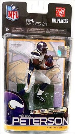 NFL (Series 24) figure 1-B Adrian Peterson (Vikings)(White Jersey)