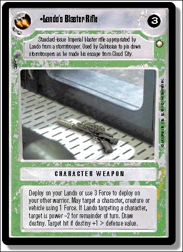 Star Wars: Special Edition Limited (Base Set) card 321 Lando's Blaster Rifle