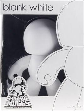 Mighty Muggs (Black and White Exclusives) figure 2 Blank White