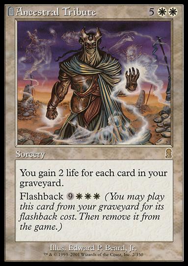 Magic the Gathering: Odyssey (Base Set) card 2 Ancestral Tribute
