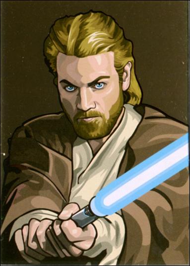 Star Wars Galaxy: Series 5 (Foil Subset) card 9-B Obi-Wan Kenobi Bronze Foil