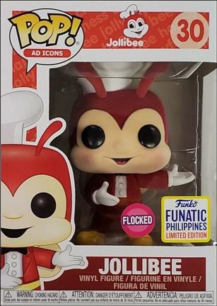 POP! Ad Icons figure 30-C Jollibee (Flocked) Funatic Philippines Exclusive