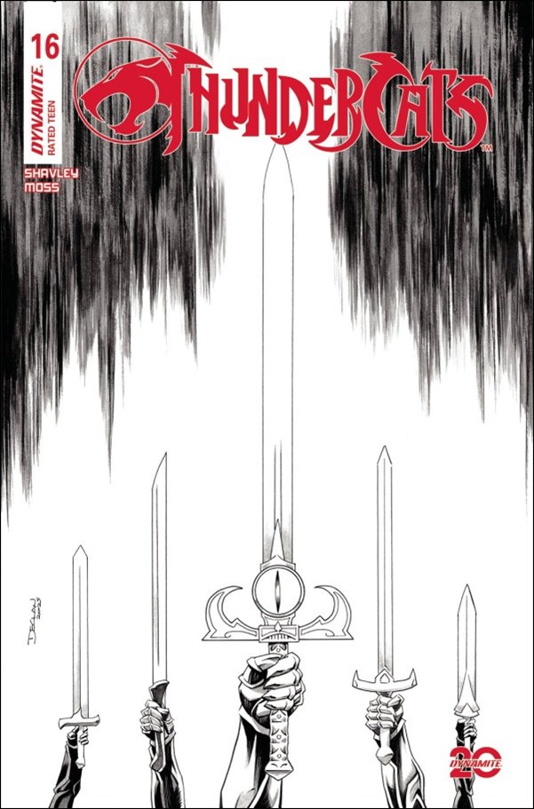Thundercats (2024) issue 16-P Declan Shalvey B&W 1:10 Cardstock Cover