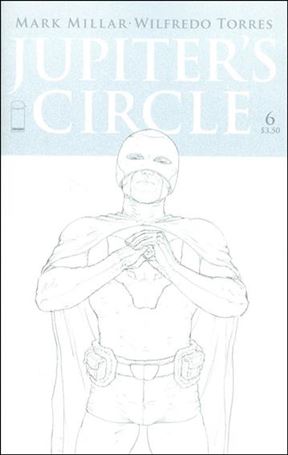 Jupiter's Circle (2015/04) issue 6-C Black & White Cover