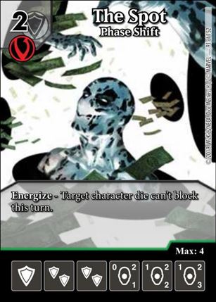 Marvel Dice Masters  Avengers Infinity Gauntlet card 91 The Spot: Phase Shift