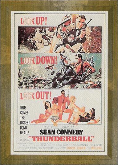James Bond Connoisseur's Collection Volume One: The '60s (Metalworks Posters Subset) card P04 Thunderball