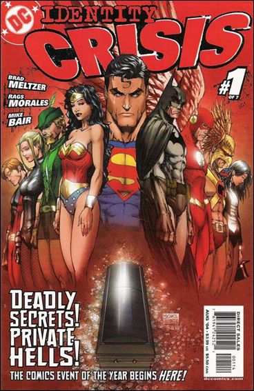 Identity Crisis issue 1-E Michael Turner Red Cover (4th Printing)