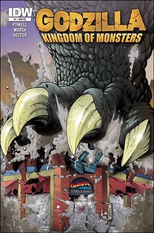 Godzilla: Kingdom of Monsters issue 1-NA Curious Comics Cover 1/500