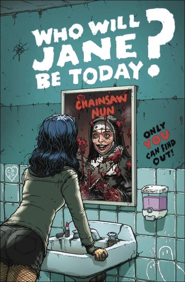 Unstoppable Doom Patrol issue 1-CA Burnham Scratch-Off Chainsaw Nun Cardstock Cover