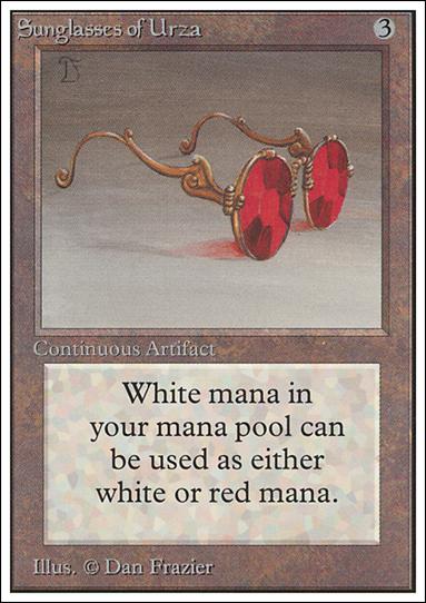 Magic the Gathering: Unlimited (Base Set) card 273 Sunglasses of Urza
