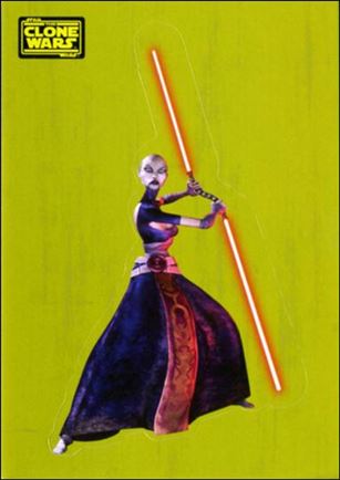 Star Wars: The Clone Wars Trading Card Stickers (Base Set) card 31 Asajj Ventress
