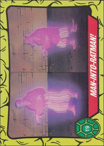 Teenage Mutant Ninja Turtles: Series 1 (Base Set) card 19 Man-into-Ratman