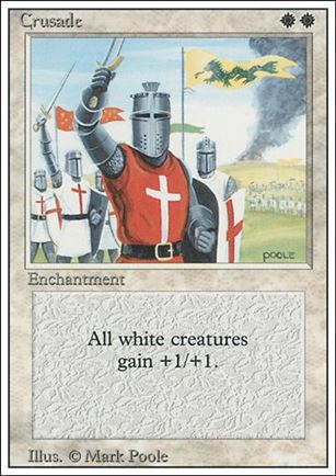 Magic the Gathering: Revised (Base Set) card 15 Crusade