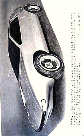 Sports Cars (1970) (Base Set) card 21 Leyland Motors Zanda