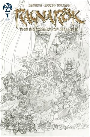 Ragnarok: The Breaking of Helheim issue 1-B Walter Simonson 1:10 Black & White Cover