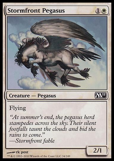 Magic the Gathering: 2011 Core Set (Base Set) card 34 Stormfront Pegasus