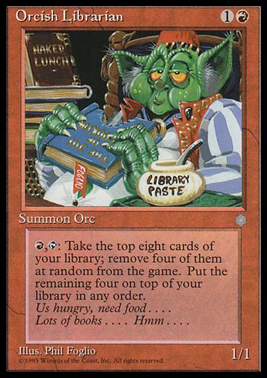 Magic the Gathering: Ice Age (Base Set) card 209 Orcish Librarian