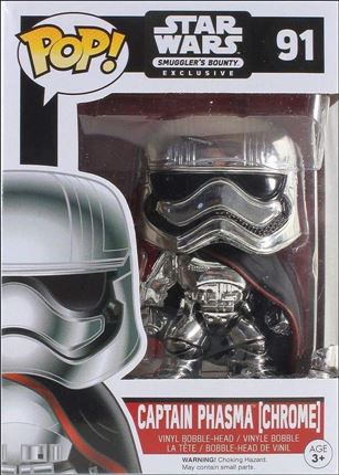 POP! Star Wars figure 91 Captain Phasma [Chrome] Smuggler's Bounty
