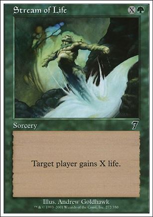 Magic the Gathering: 7th Edition (Base Set) card 272 Stream of Life