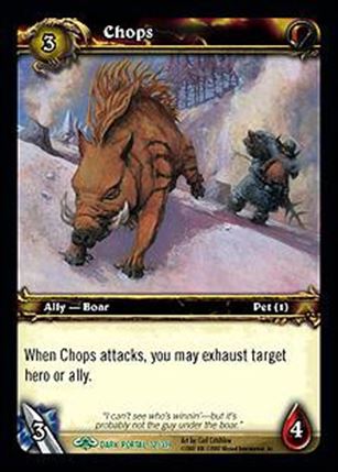 World of Warcraft: Through the Dark Portal (Base Set) card 32 Chops