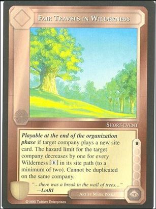 Middle-Earth: The Wizards (Base Set) card 155 Fair Travels in Wilderness
