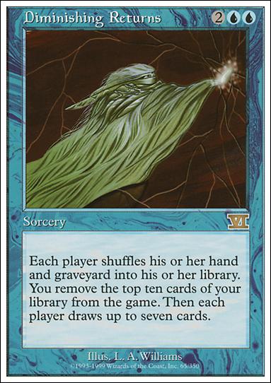 Magic the Gathering: 6th Edition (Base Set) card 65 Diminishing Returns
