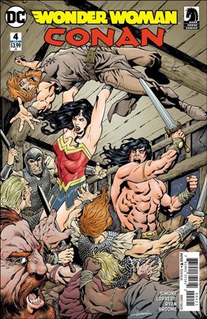 Wonder Woman/Conan issue 4-B Aaron Lopresti Cover