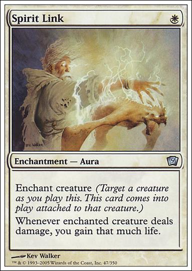 Magic the Gathering: 9th Edition (Base Set) card 47 Spirit Link