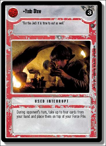 Star Wars: Dagobah Limited (Base Set) card 157 Yoda Stew